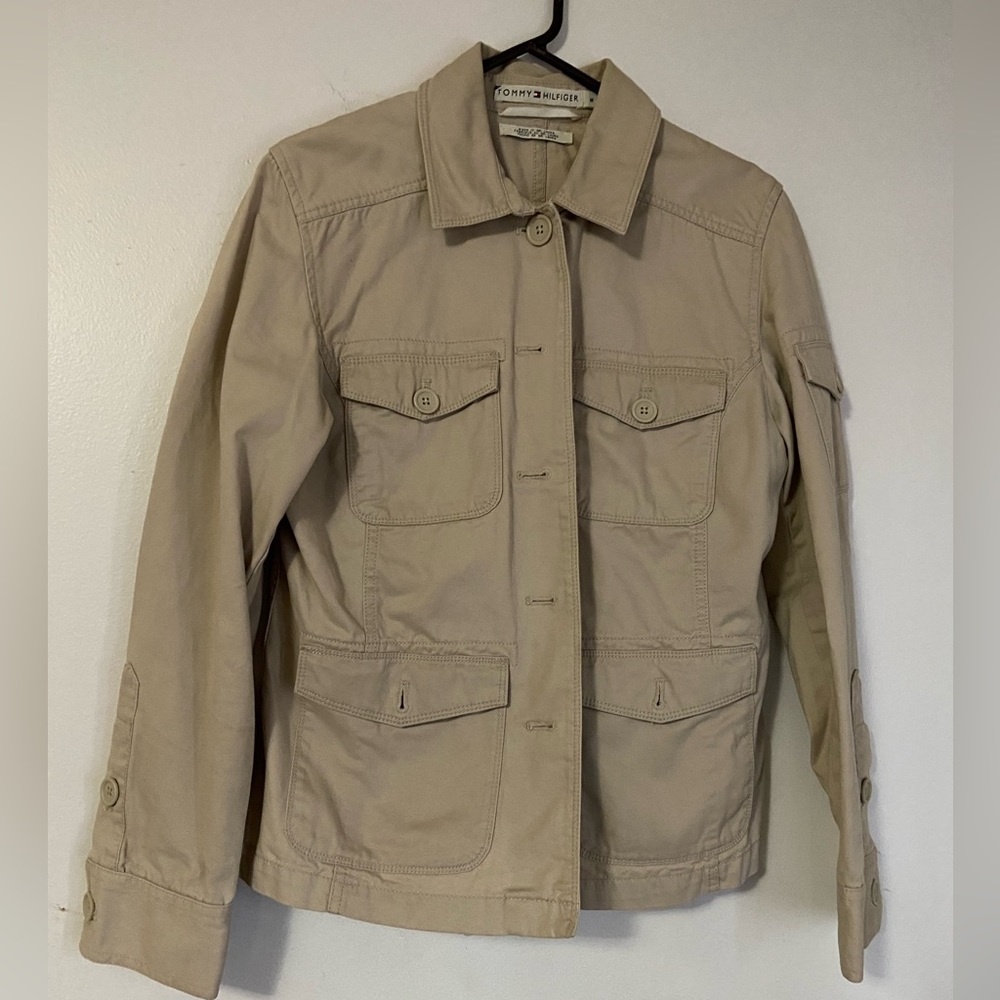 Tommy Hilfiger tan utility jacket